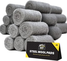 0000 Steel Wool for Mice Control - 40 Pack Fine Grade Stainless Steel Wool fo...