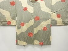 7681328: JAPANESE KIMONO / ANTIQUE HAORI / SILK / SHIBORI / MIST AUTUMN LEAVES