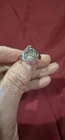 Vintage Size 6 Sterling  Silver Marcasite Ring Swirl Pattern So Pretty EUC