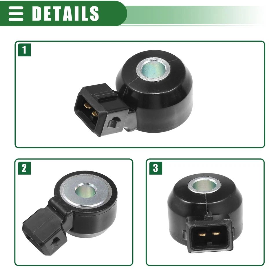 Sensor de detonación con sensor de golpe de encendido 2 piezas para Nissan 240SX Nº2206030P00 Foto 4 de 4
