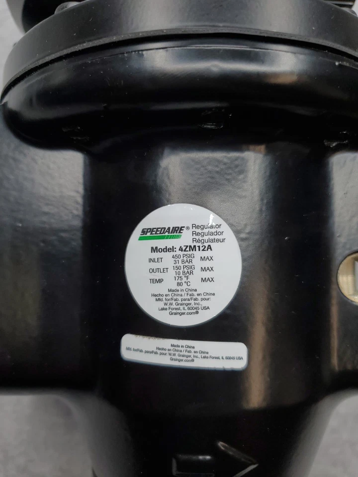 Regulador de aire comprimido Speedaire 4ZM12A 2 pulgadas NPT 2.000 cfm 5 psi a 150 psi Foto 2 de 4