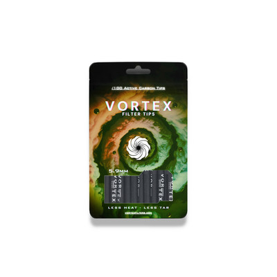 Vortex Filters 5,9mm - 100x Aktivkohle Extra Slim Filter Carbon Tips Rotauge