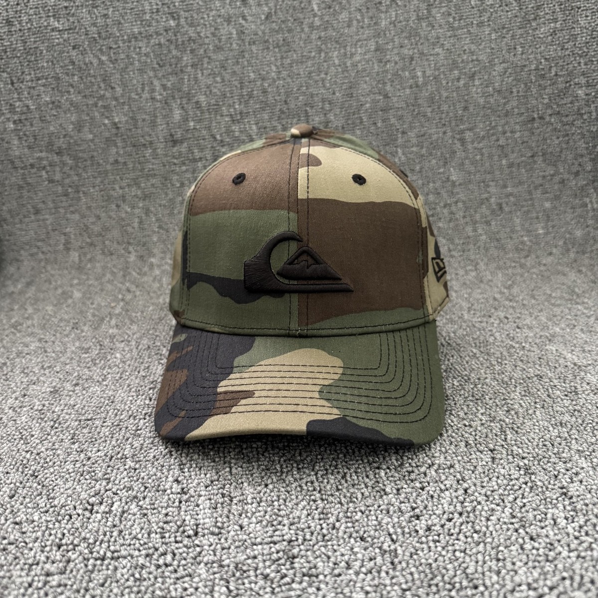New Era Quiksilver Camo Cap Black Logo Hat