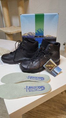 NEU Meindl Allwetterschuh Goretex Air Active Taktischer Schuh schwarz Gr. 9 (...