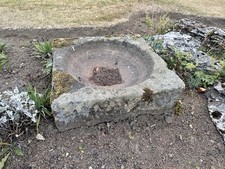 Old Stone Reclaimed Birdbath/Trough