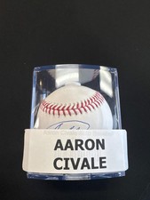 Aaron Civale Signed Certified Baseball