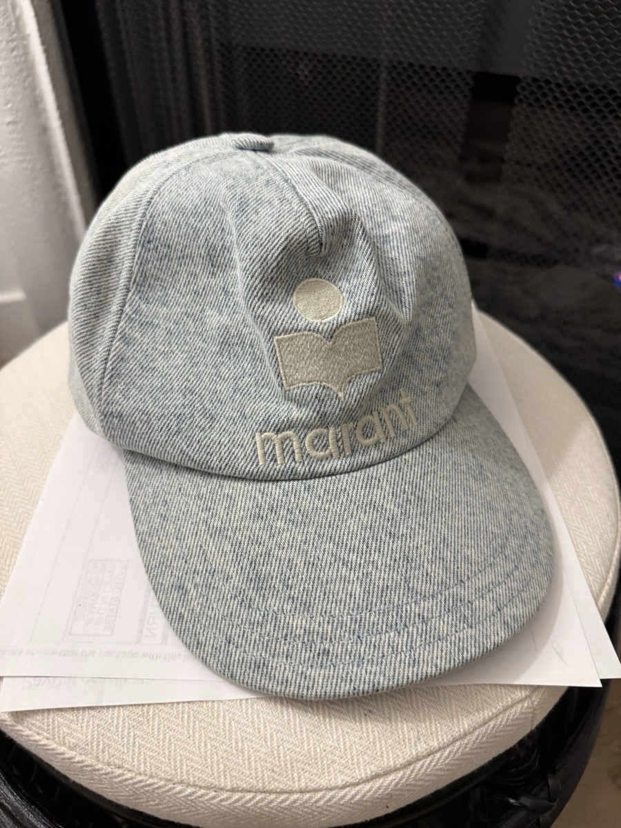 Isabel Marant TYRON Basesball Cap in Light Blue Denim | eBay