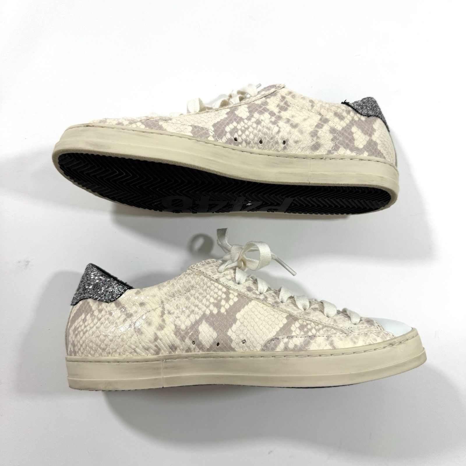 P448 John Python Glitter Sneaker Shoes Size 37 US… - image 10