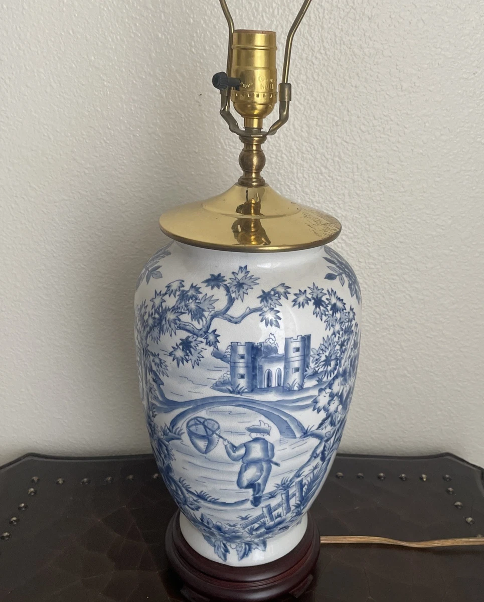 Blue Porcelain Lamps Indiana Antique Lamps for sale | eBay