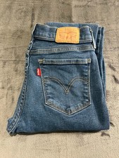 Levi’s ladies straight fit blue jeans 26w 32l