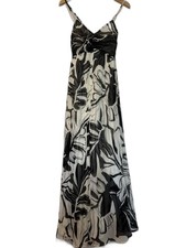 Express Black and White Floral Maxi Dress - Spaghetti Strap
