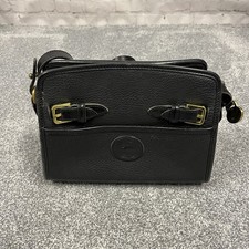 Dooney Bourke Vintage Pebbled Leather Black Crossbody Purse