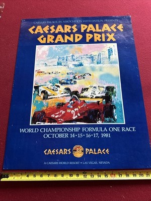 1981 Caesars Palace Grand Prix of Las Vegas Original Poster  22x28