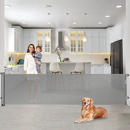BINGGUZ SH20.007 90" EXTRA WIDE RETRACTABLE BABY GATE GATES, GRAY
Opens in a new window or tab