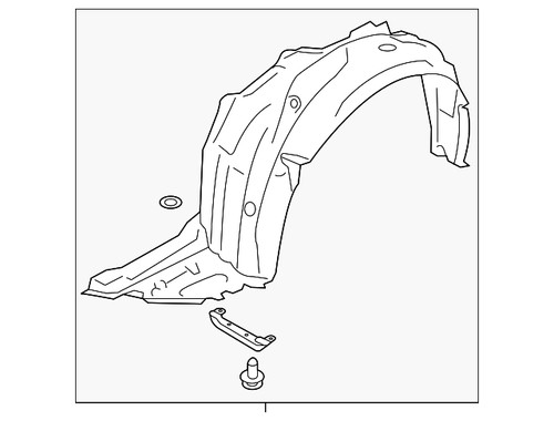 Genuine Subaru Fender Liner 59110AN07A