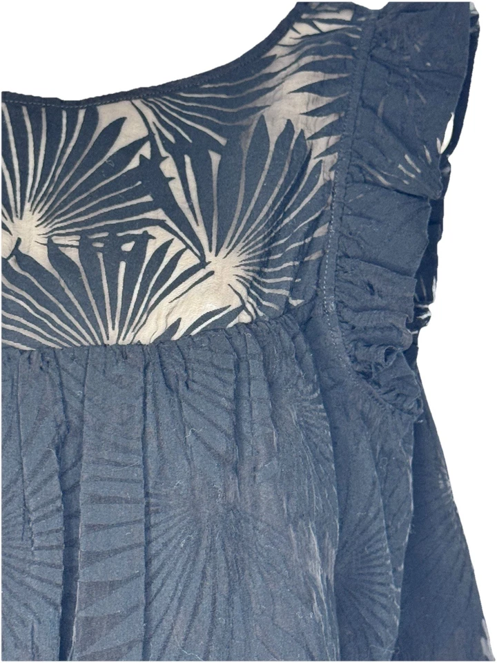 Blusa Top Paul & Joe Paris Negra Bordada Transparente Talla 3 (US 10) Túnez Foto 3 de 4