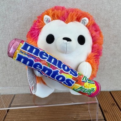 NWT Zuru Snackles Series 2 Hedgehog Mentos Fruit Plush Orange Pink Stuffed Toy