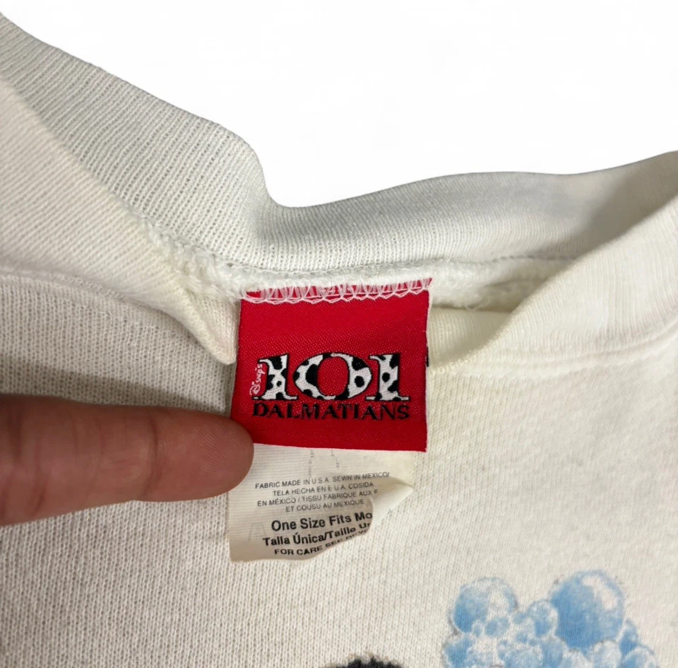 Vintage 90s disney 101 dalmatians sweatshirt washtub dalm - Image 3 of 4