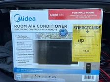 Midea 6,000 BTU 115V Window Air Conditioner MAW06R1WBL-T