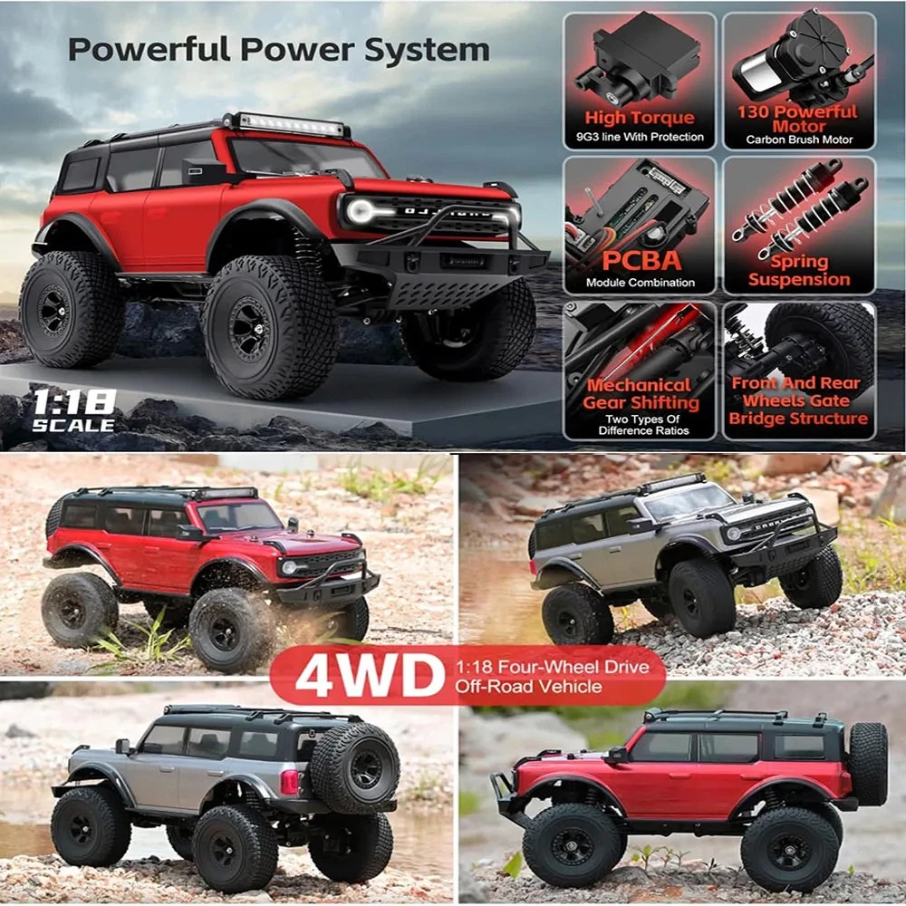 WLtoys 184023 RTR 1:18 2.4G 4WD Rock Crawler Off-Road Climbing
