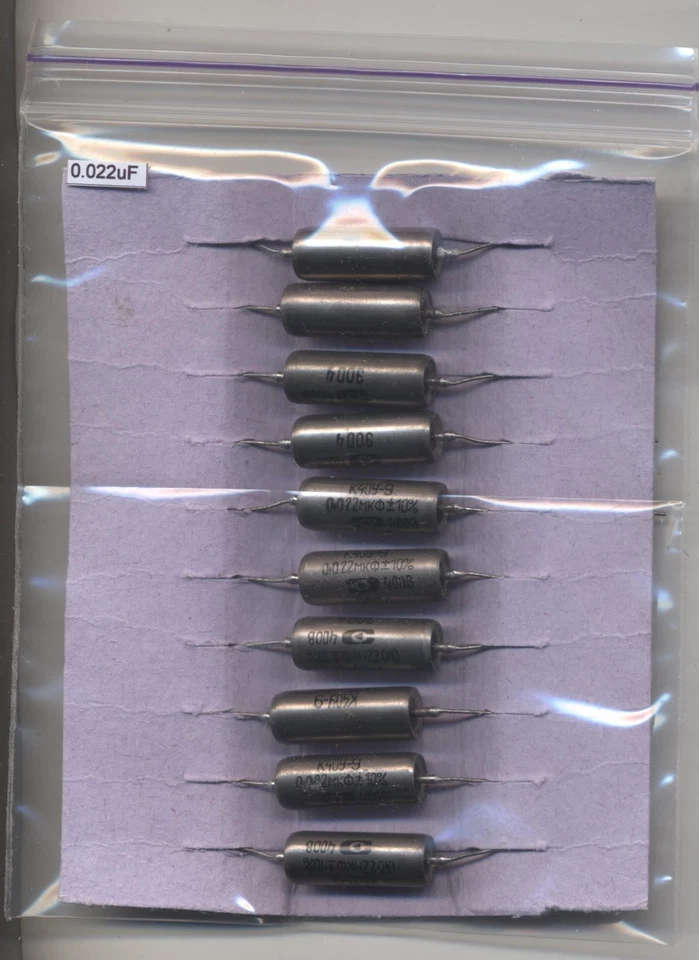 EPSILON K40Y-9 Original Paper-in-Oil Capacitors 4700pF - 0.68uF 400V Lot of 10 pcs