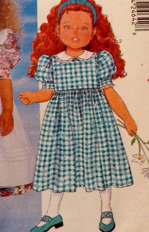Butterick 4750 Toddlers Child Girls Dress Pinafore It's Enchanting Sizes 4-5-6 - Image 4 of 4