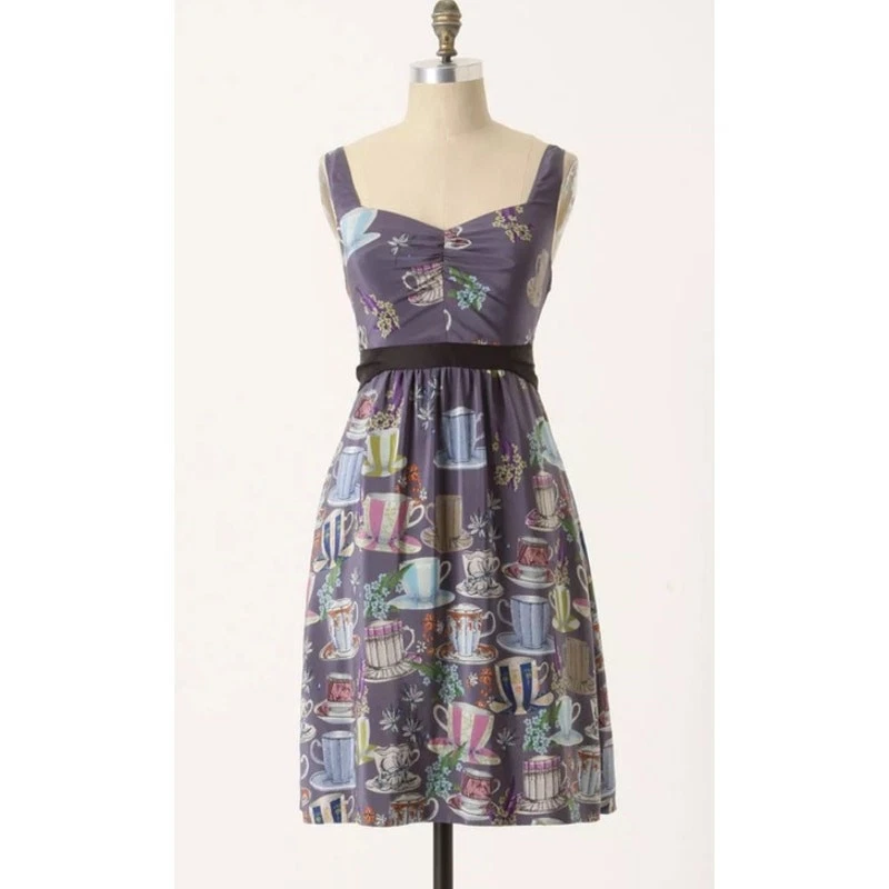 sachin and babi light blue dress Anthropologie Floreat Dress Embroidered Step by Step Size 10