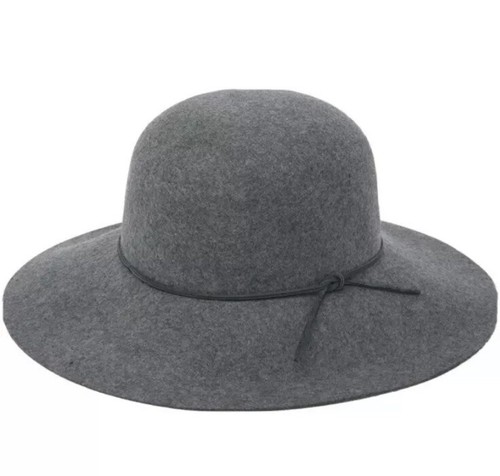 Phenix Round Crown Floppy Wool Hat Wide 