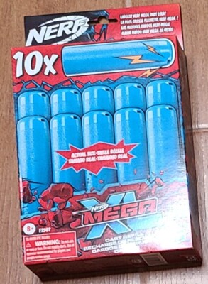 NERF Mega XL Dart Refill 10 Mega XL Whistler Darts Largest Mega Darts F1597