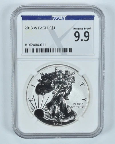 2013-W American Silver Eagle West Point Eagle Set Reverse Proof 9.9 NGC X NGCX