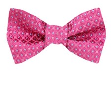 Men's 100 Silk Designer Self Tie Pattern Woven Bowtie- NWT