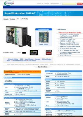 Supermicro SuperWorkstation  7047A-T