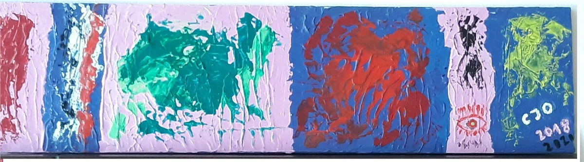 OFERTA. 6 Pinturas originales en 3 soportes. Acrílico sobre tabla. 