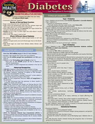 Diabetes - Pflege, Management & Prävention: Eine schnelle Studie - Taschenbuch NEU McCaffre