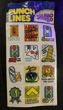 Vintage Scratch and Sniff Smell Stickers Funny Punch Lines Mello Smello NEW