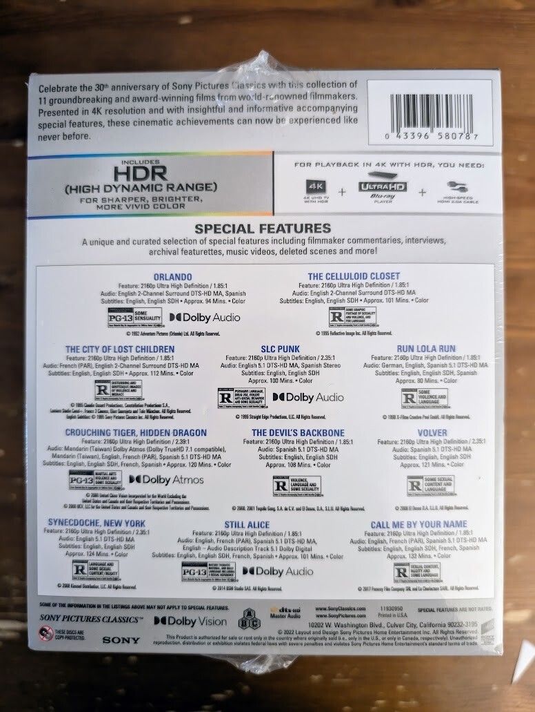 値下げしました!ソニー・ピクチャーズ30thアニバーサリー4KULTRA HD 11-FILM COLLECTION s-l400.jpg