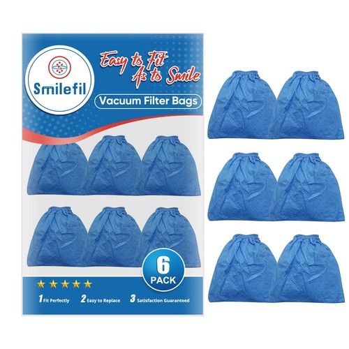 VRC5 Cloth Filter Fits Vacmaster 4 To 16 Gallon Wet/dry Vacuums 6 Pack