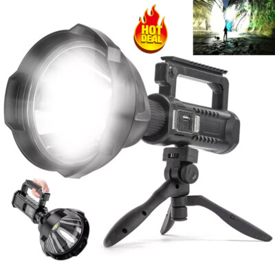 Rechargeable Spotlight 9000000 Lumens Handheld Hunting Flashlight Led Spot light