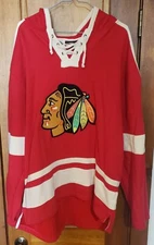 Vintage Chicago Blackhawks Old Time Sports Hoodie Men's Large 
