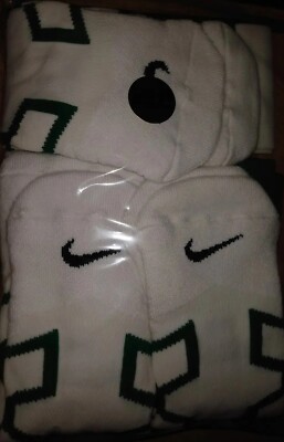 Nike White Green with 2X Socks  $35 A Pair Fast Shipping!