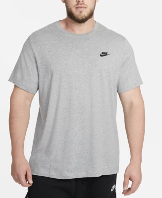 Nike Sportswear Club Men's T-Shirt-AR4997-064/Grey | eBay