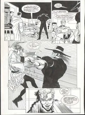 1993 ROBOCOP MC #4 ORIGINAL ART PAGE 2/3 SPLASH! DARK HORSE COMICS ORIG ARTWORK