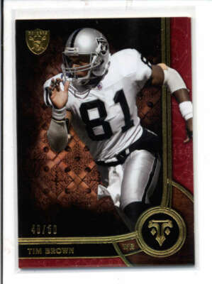 TIM BROWN 2015 TRIPLE THREADS #78 RUBY PARALLEL #48/50 BA3055