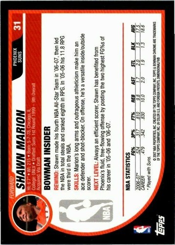 2007-08 Bowman Chrome Basketball -Pick Choose Your Cards  - Picture 21 of 117