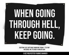 Motivational Fitness Cloth Banner - Home Gym Wall Art