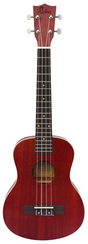 Ukulele Aloha (Choose Your Size) Sapele Wood in Red Satin (Free Ship Canada) - Picture 2 of 6