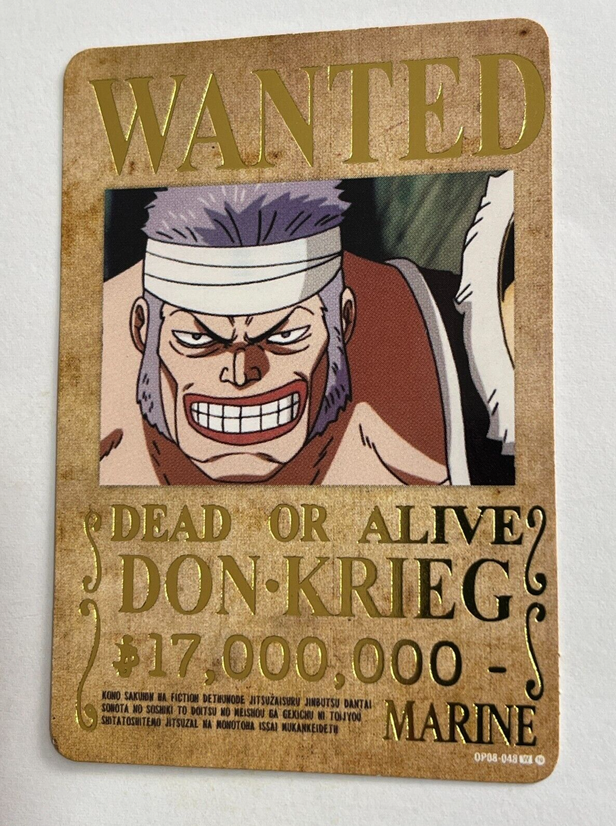 2024 ONE PIECE Card Game TCG #378 DON KRIEG WANTED Peru Edition
