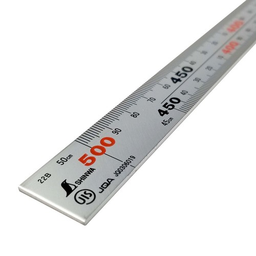 Shinwa 10405 Carpenters Square 500 x 250mm 6 Scale - Picture 3 of 7