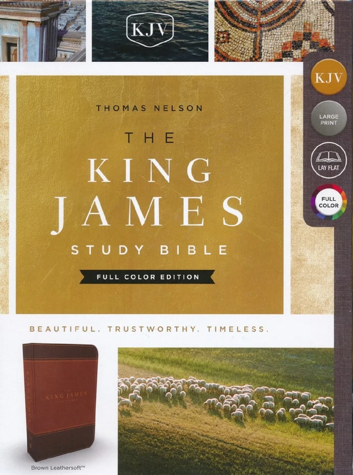 King James Study Bible Brown Full-Color Edition BRAND NEW in Shrink Wrap!!! - Image 2 of 4