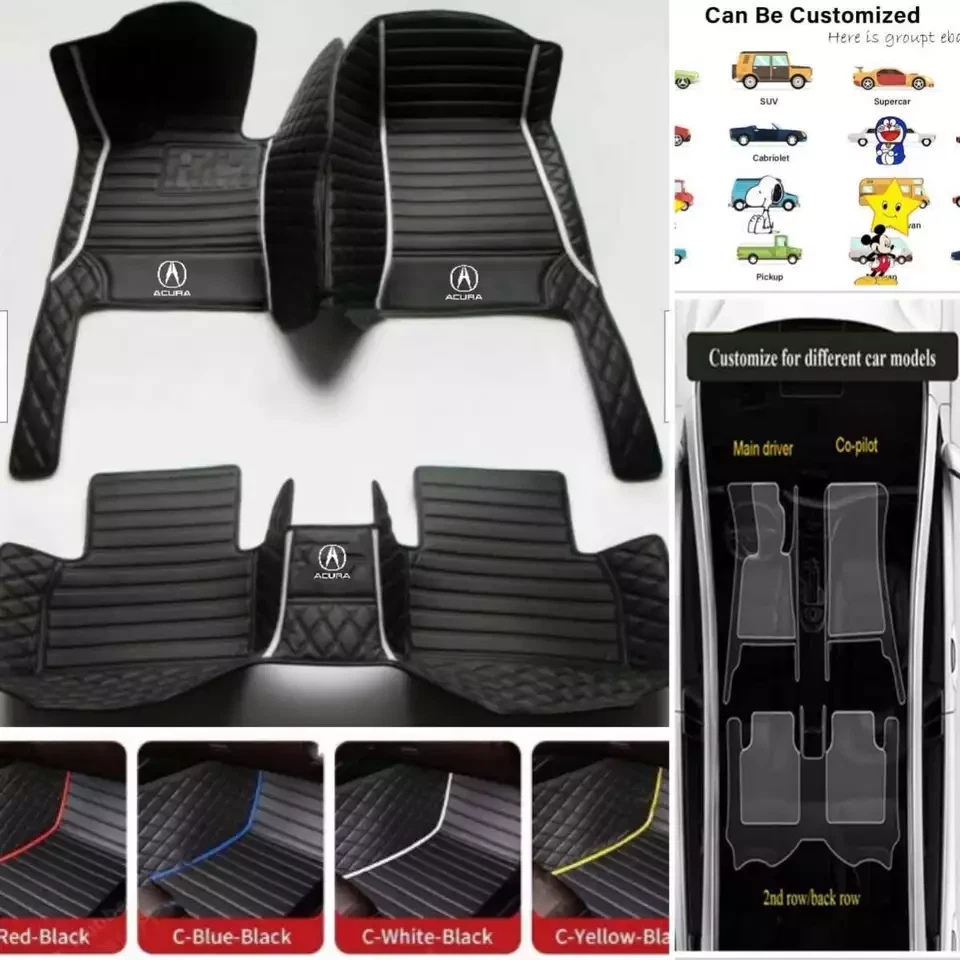 Автомобильные напольные коврики для Acura TL ILX MDX RDX RL TLX TSX ZDX водонепроницаемые вкладыши на заказ - Изображение 4 из 4